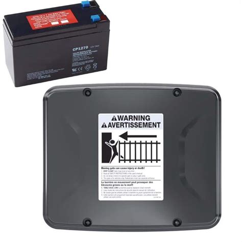 metal battery box for gate opener|mighty mule battery enclosure.